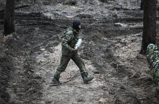 Боевая работа экипажей танков Т-80 на Краснолиманском направлении СВО