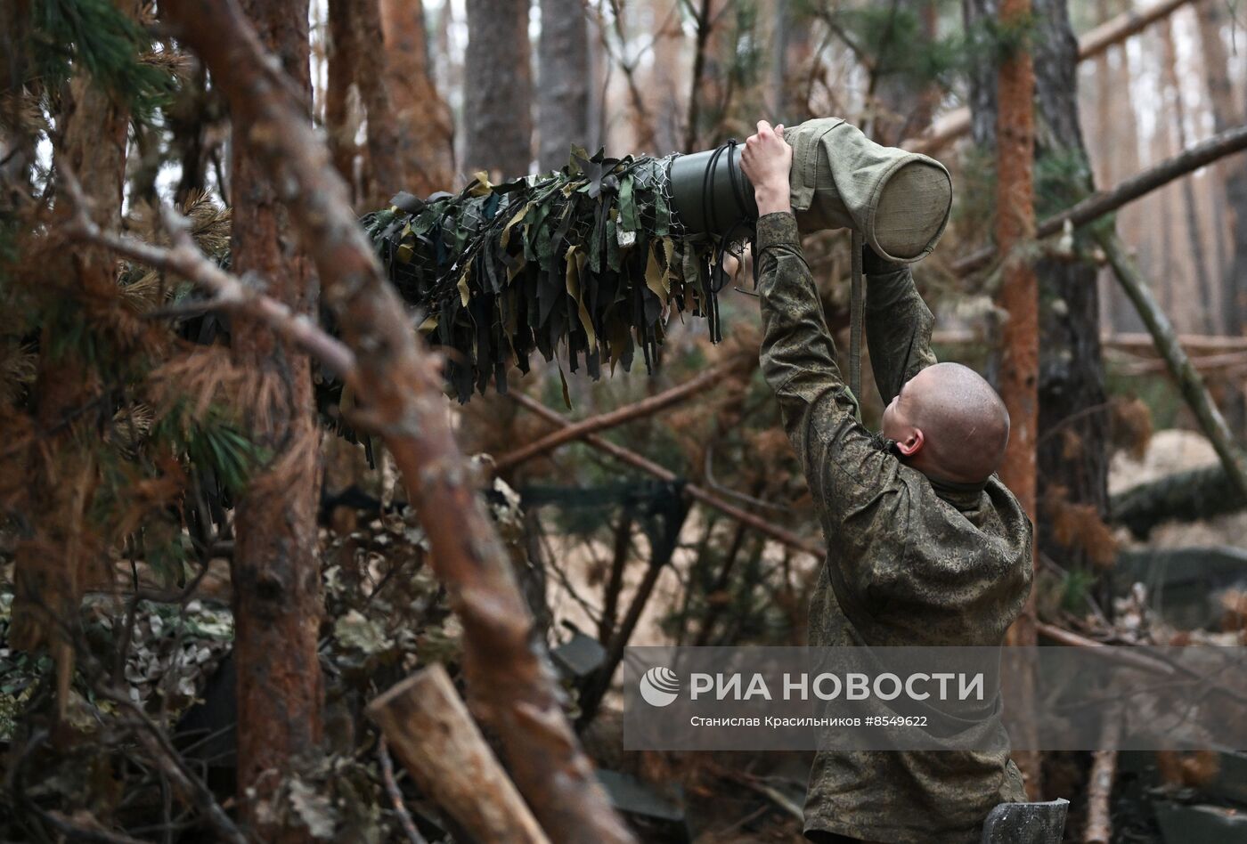 Боевая работа экипажей танков Т-80 на Краснолиманском направлении СВО