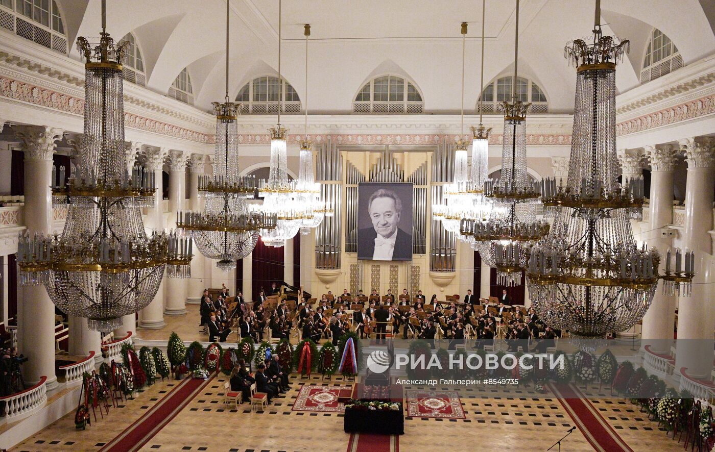 Прощание с Ю. Темиркановым в Санкт-Петербурге