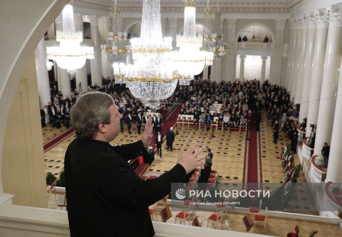 Прощание с Ю. Темиркановым в Санкт-Петербурге