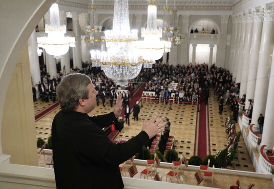 Прощание с Ю. Темиркановым в Санкт-Петербурге