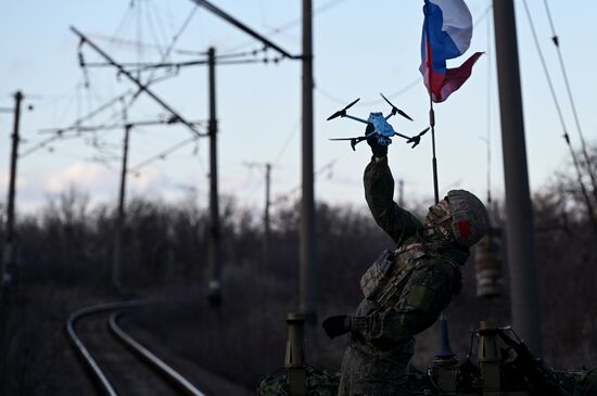 Боевая работа специального поезда "Енисей"