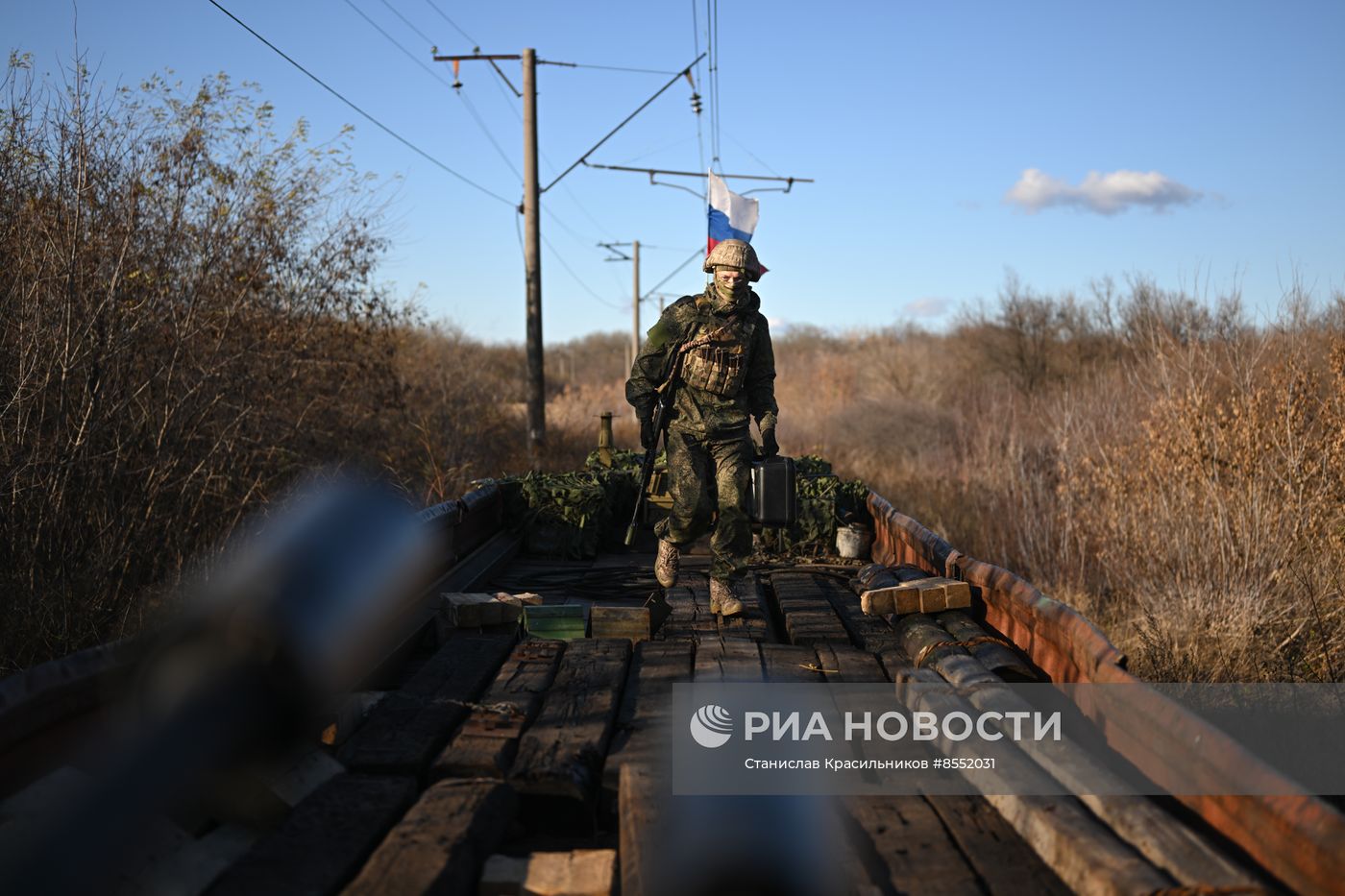 Боевая работа специального поезда "Енисей"