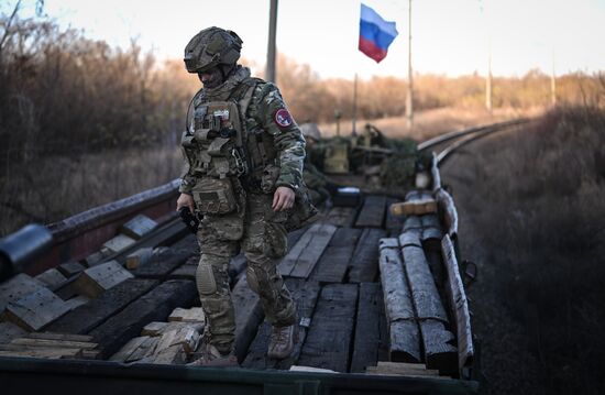 Боевая работа специального поезда "Енисей"