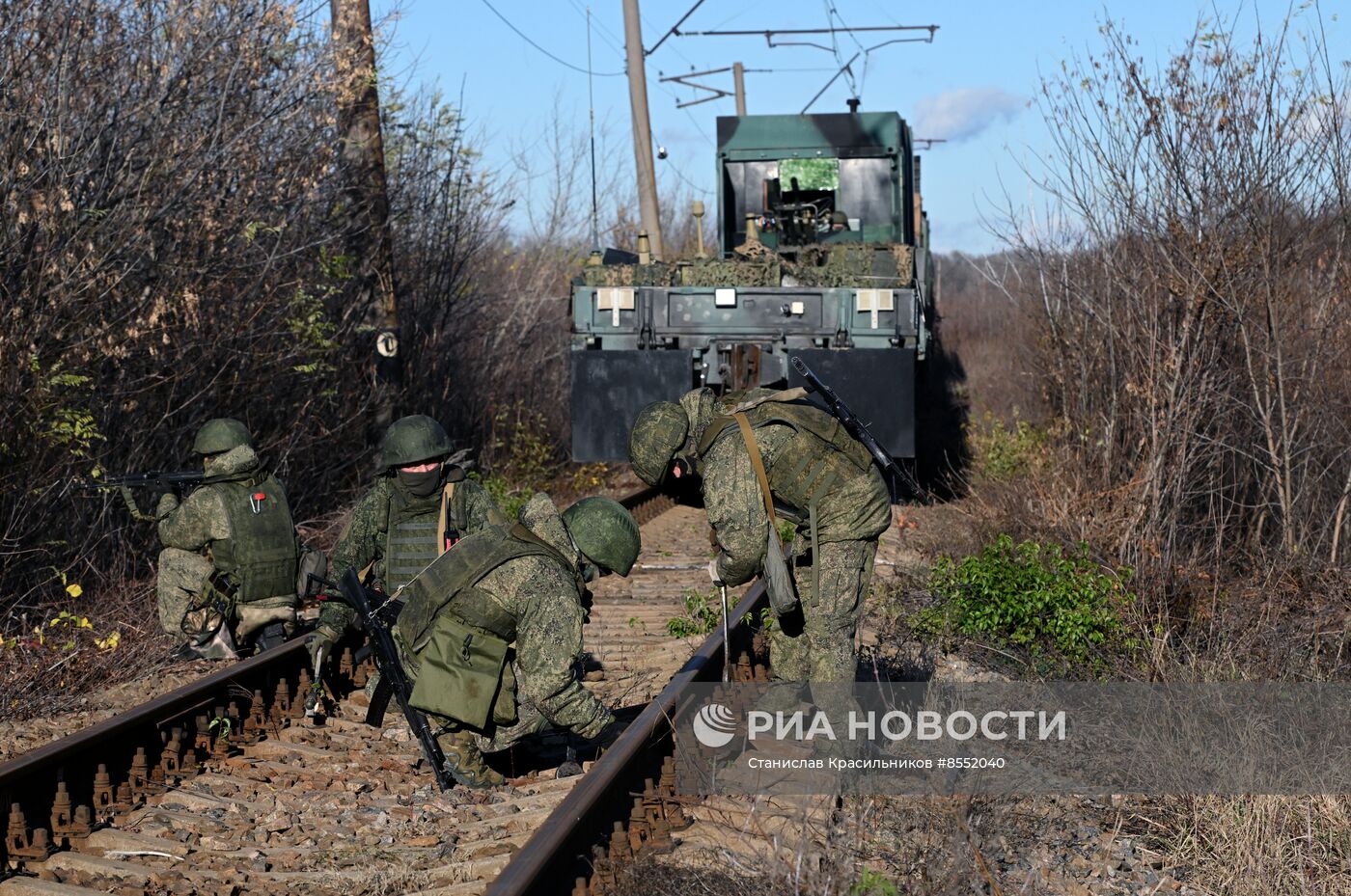 Боевая работа специального поезда "Енисей"