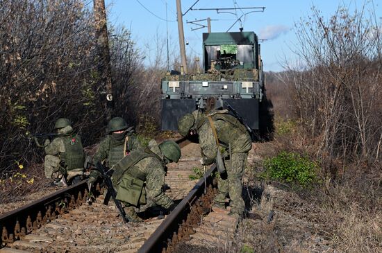 Боевая работа специального поезда "Енисей"