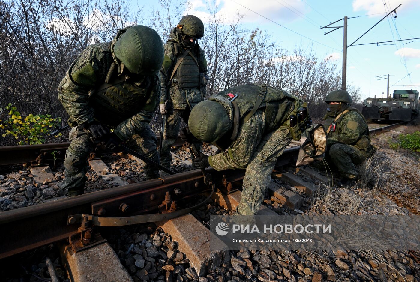 Боевая работа специального поезда "Енисей"