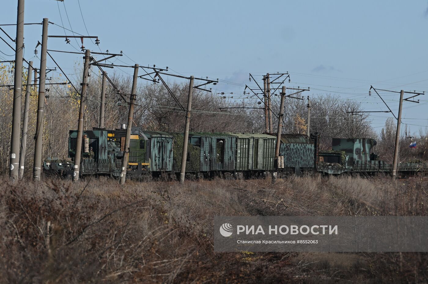 Боевая работа специального поезда "Енисей"