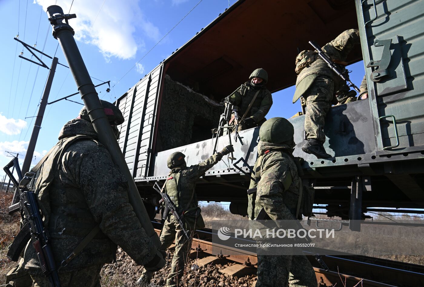 Боевая работа специального поезда "Енисей"