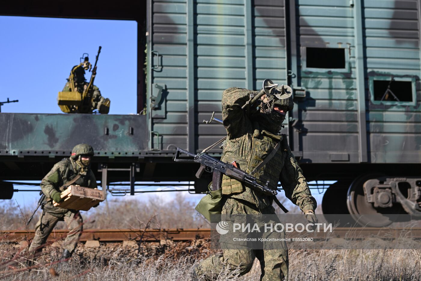 Боевая работа специального поезда "Енисей"