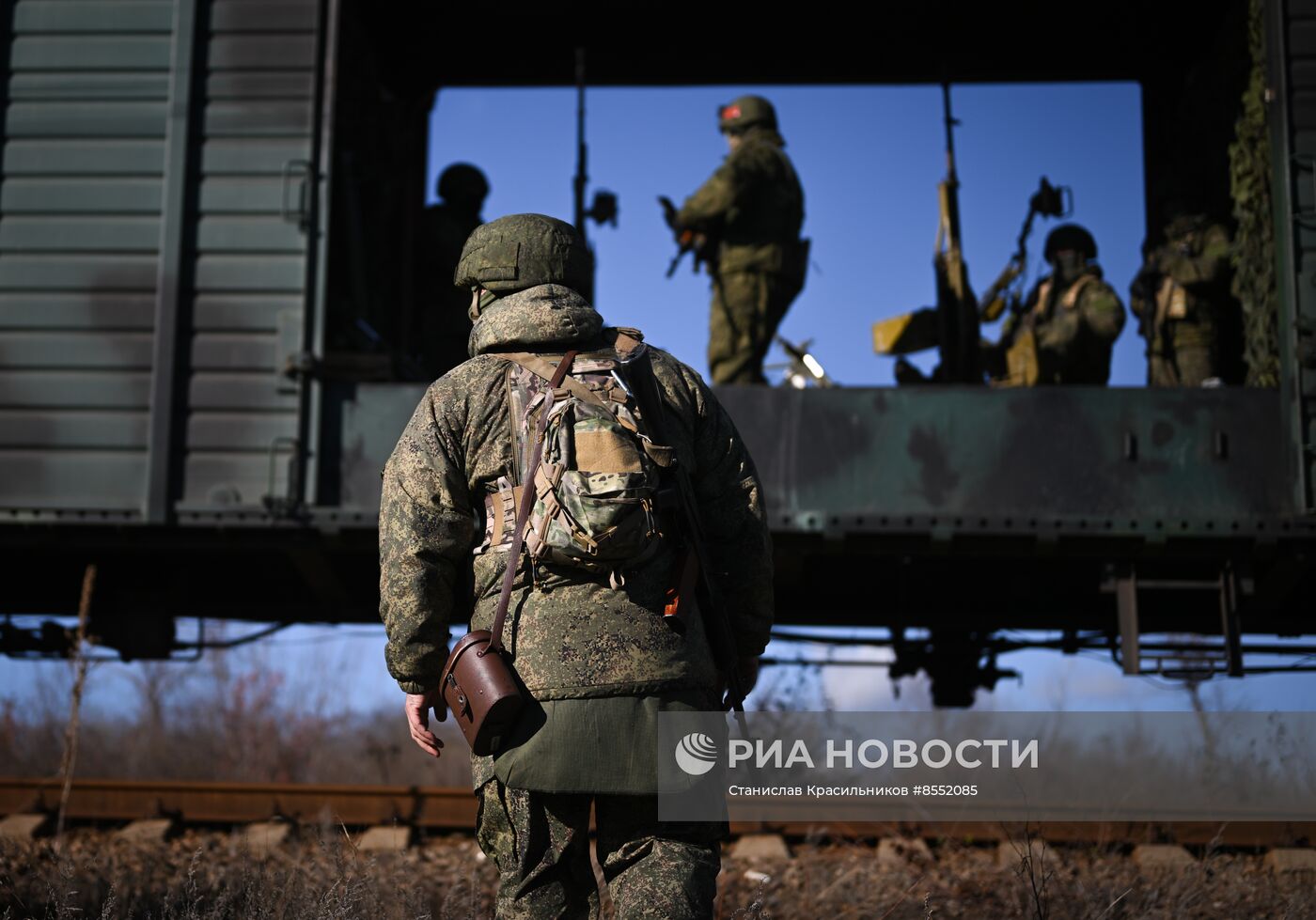 Боевая работа специального поезда "Енисей"