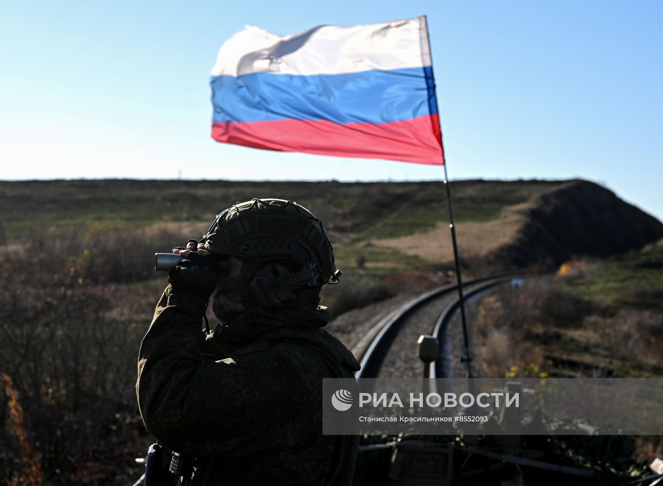 Боевая работа специального поезда "Енисей"