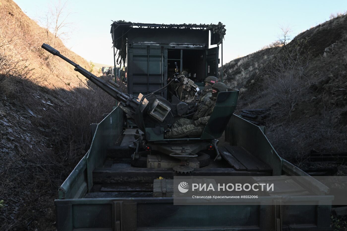 Боевая работа специального поезда "Енисей"