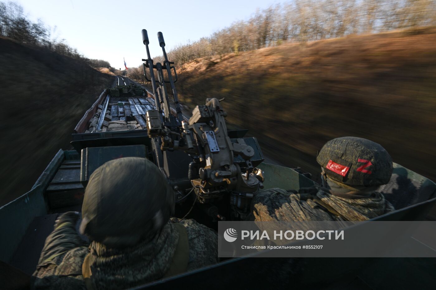 Боевая работа специального поезда "Енисей"