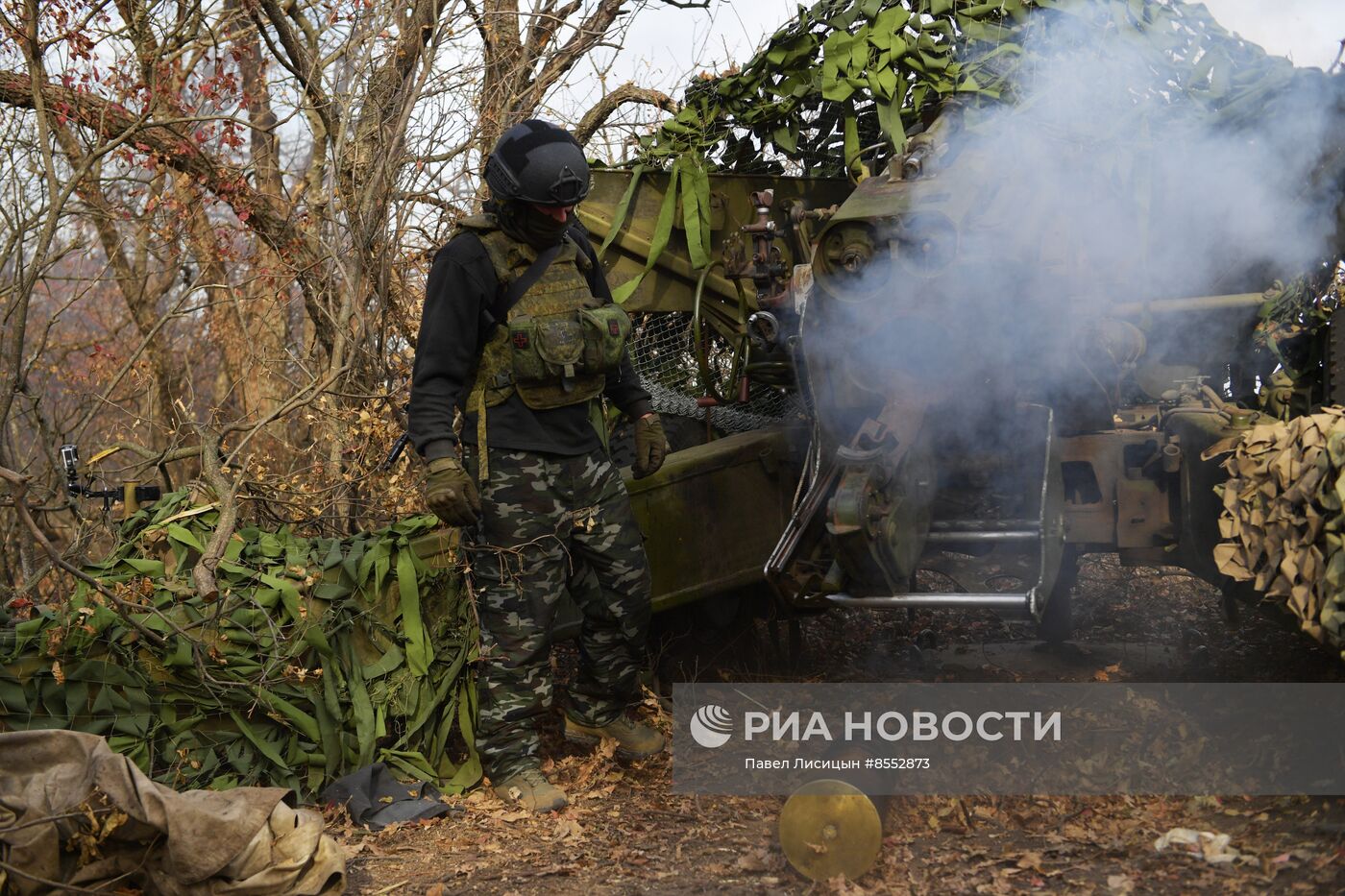 Работа артиллеристов на Запорожском направлении