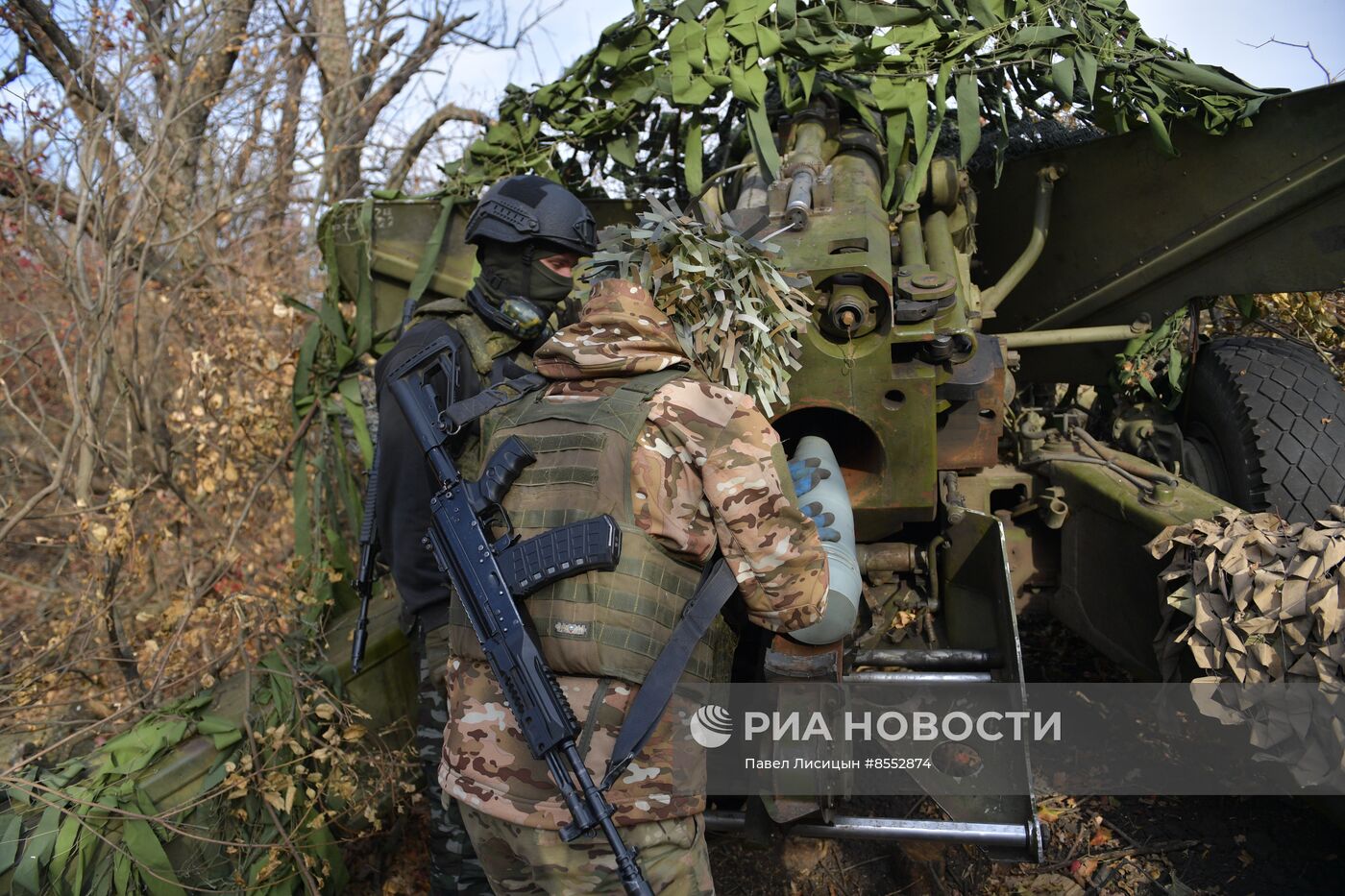 Работа артиллеристов на Запорожском направлении