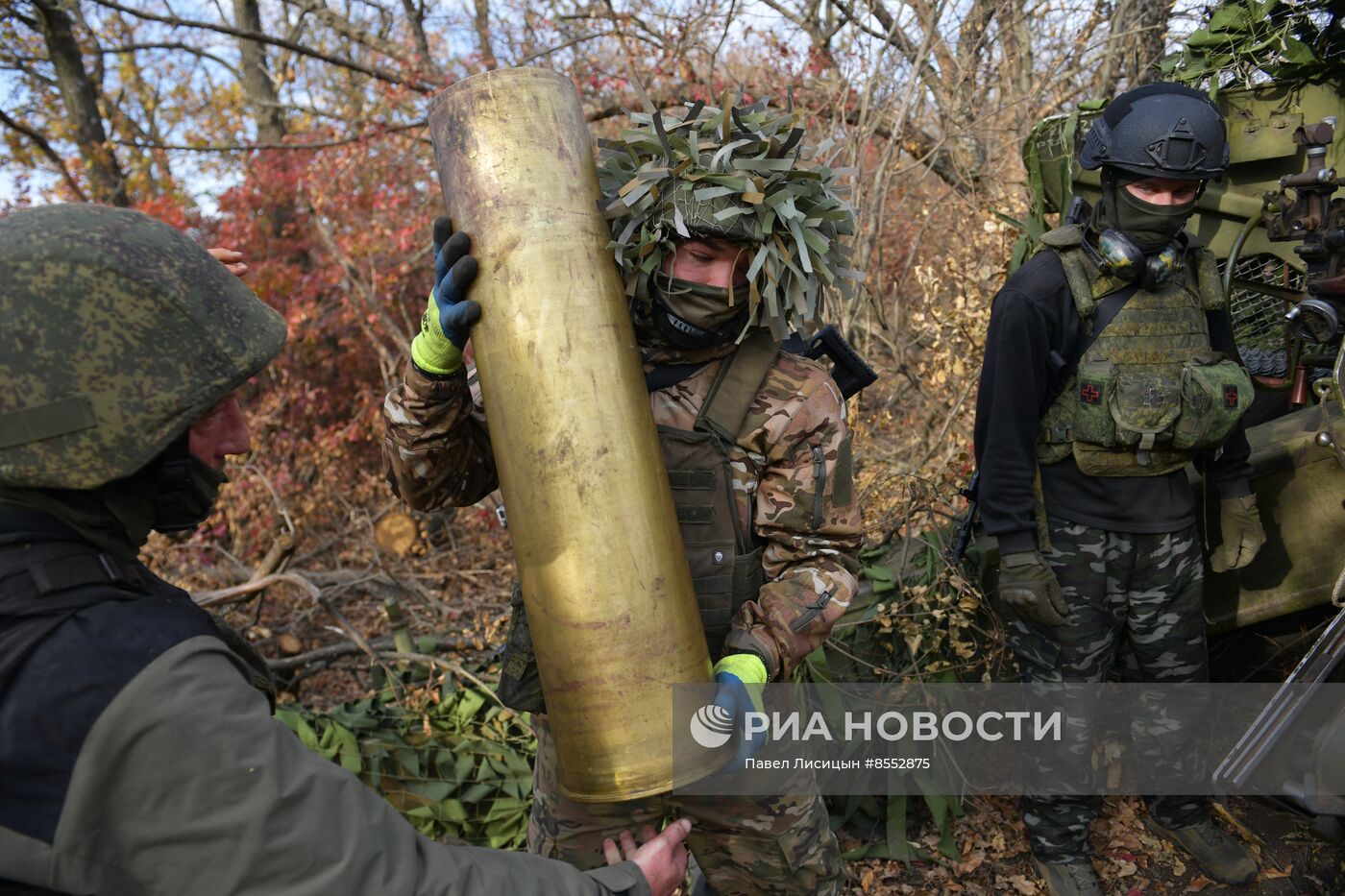 Работа артиллеристов на Запорожском направлении