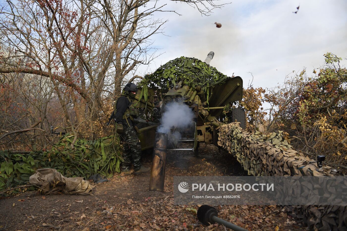 Работа артиллеристов на Запорожском направлении 