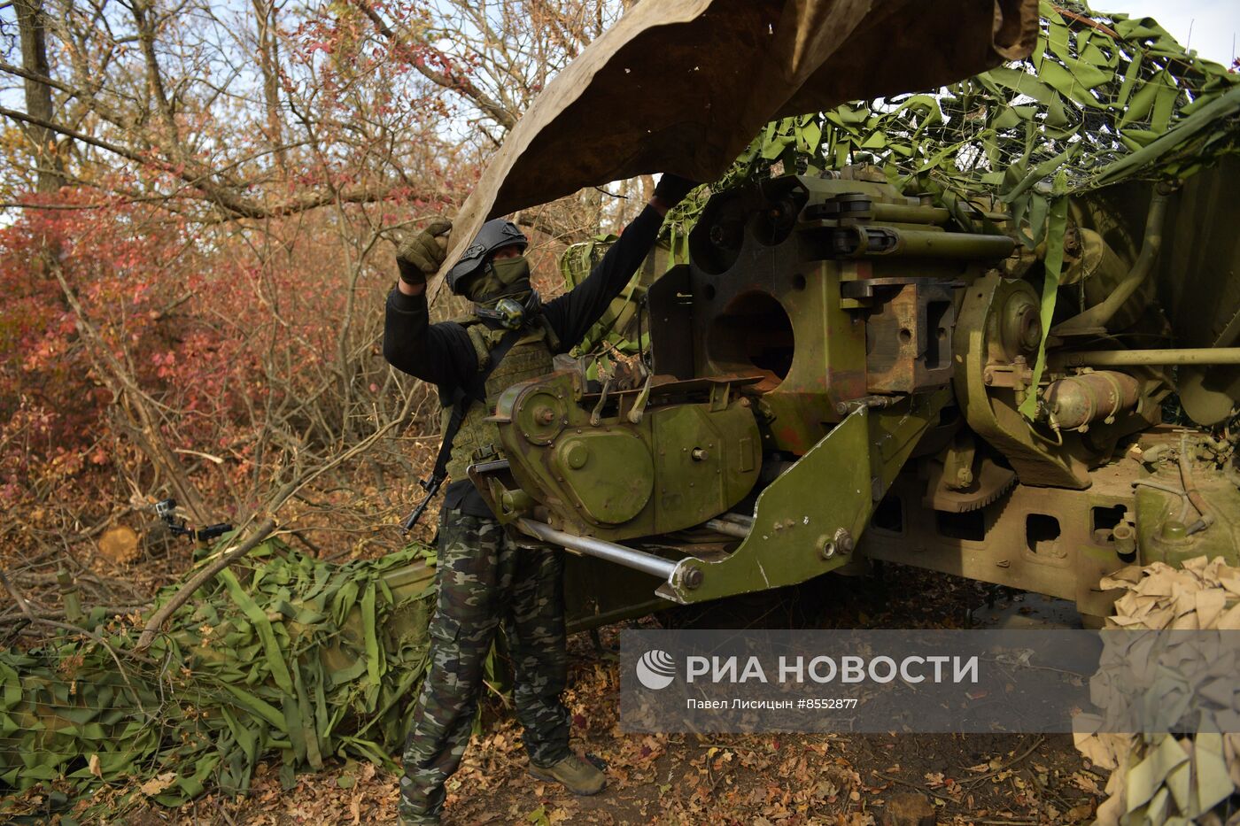 Работа артиллеристов на Запорожском направлении