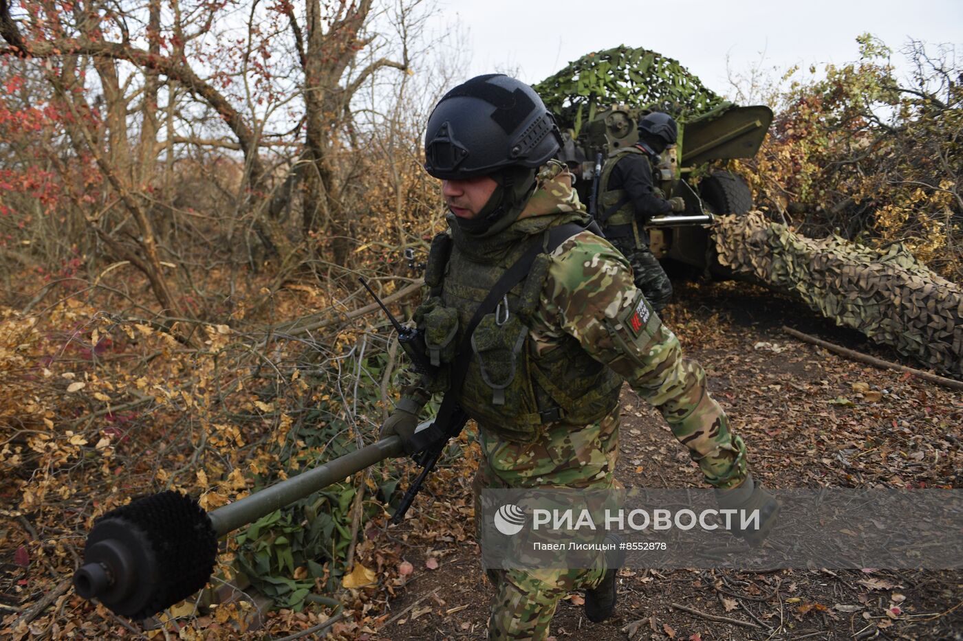 Работа артиллеристов на Запорожском направлении