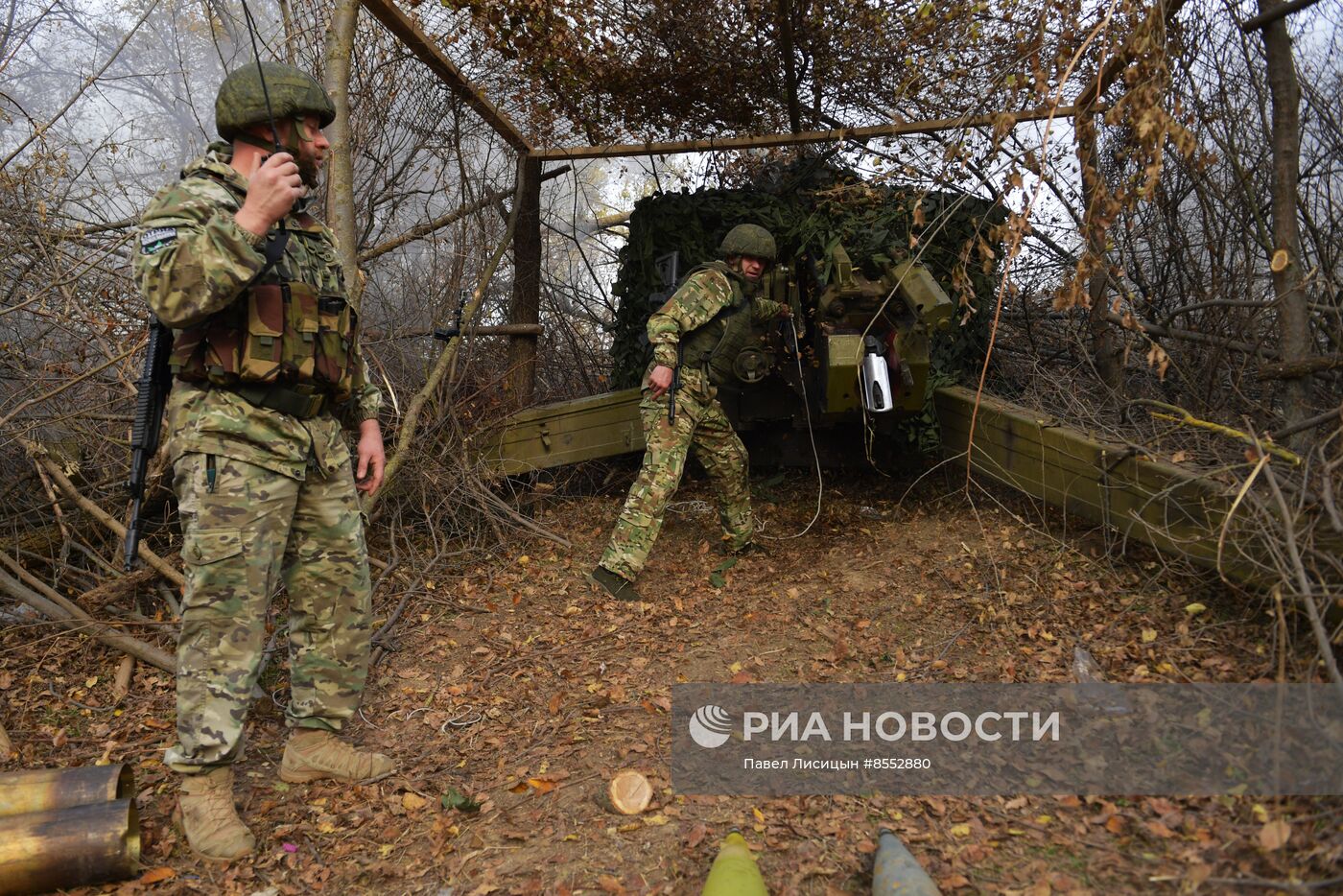 Работа артиллеристов на Запорожском направлении