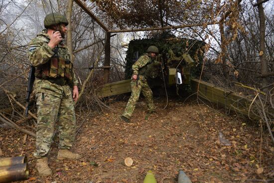Работа артиллеристов на Запорожском направлении 