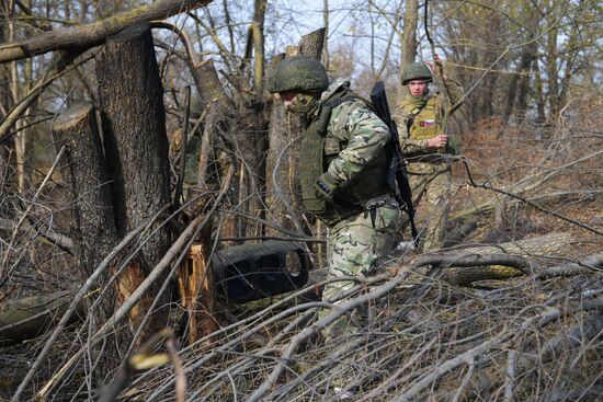 Работа артиллеристов на Запорожском направлении 
