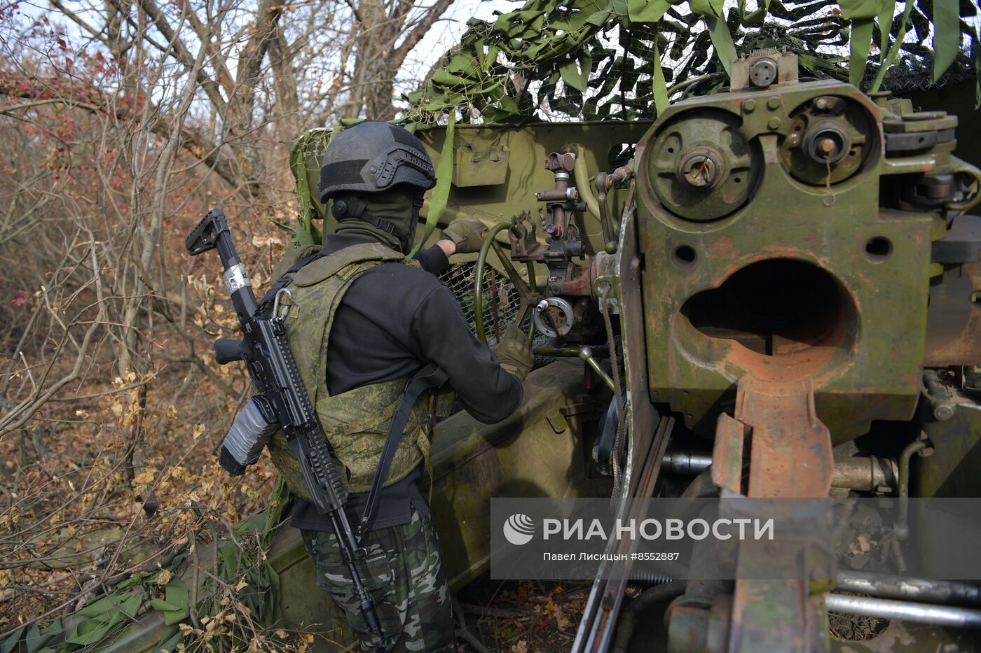 Работа артиллеристов на Запорожском направлении