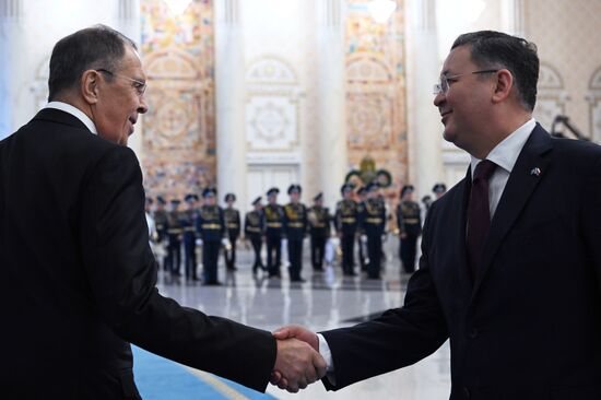 Визит президента РФ В. Путина в Казахстан