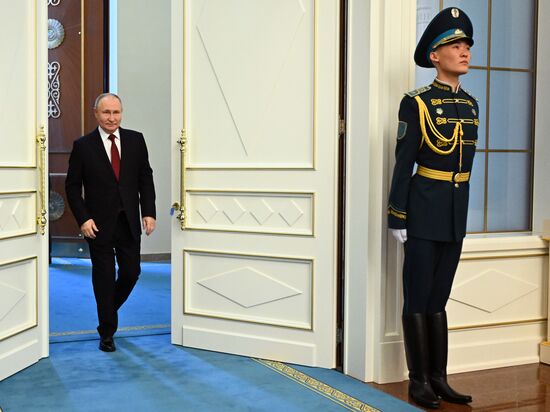 Визит президента РФ В. Путина в Казахстан