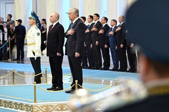 Визит президента РФ В. Путина в Казахстан