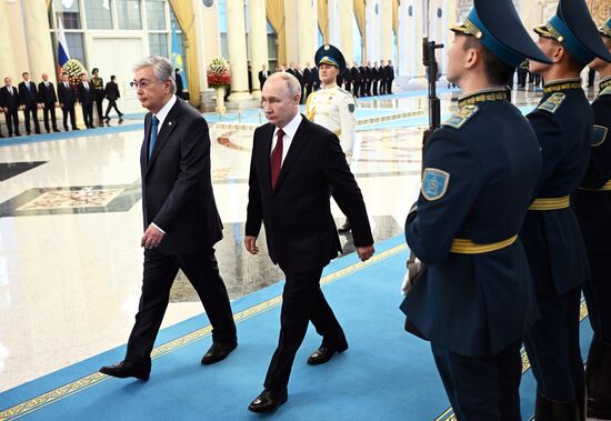 Визит президента РФ В. Путина в Казахстан