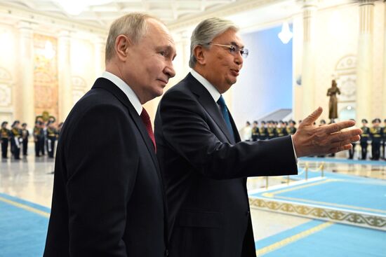 Визит президента РФ В. Путина в Казахстан