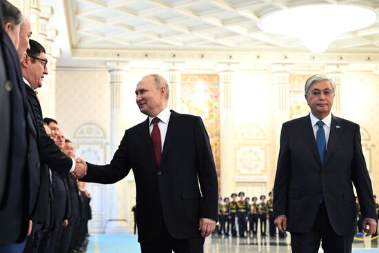 Визит президента РФ В. Путина в Казахстан
