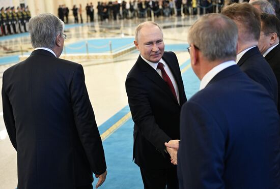 Визит президента РФ В. Путина в Казахстан