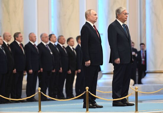 Визит президента РФ В. Путина в Казахстан