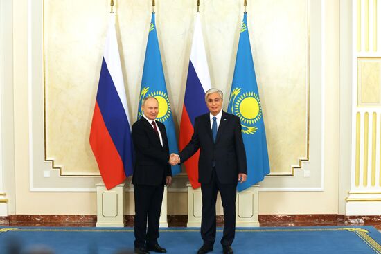 Визит президента РФ В. Путина в Казахстан