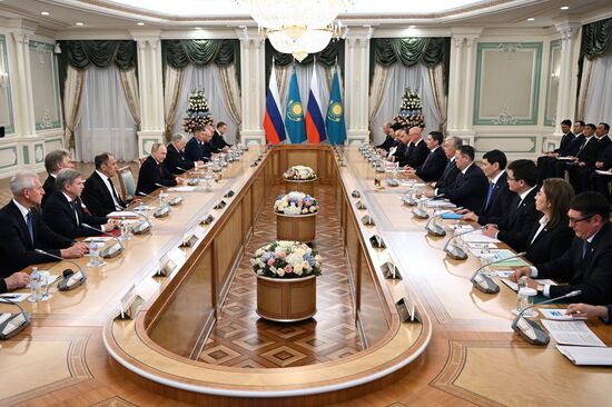 Визит президента РФ В. Путина в Казахстан