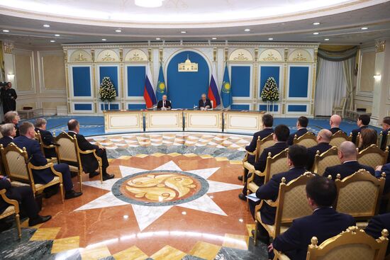 Визит президента РФ В. Путина в Казахстан