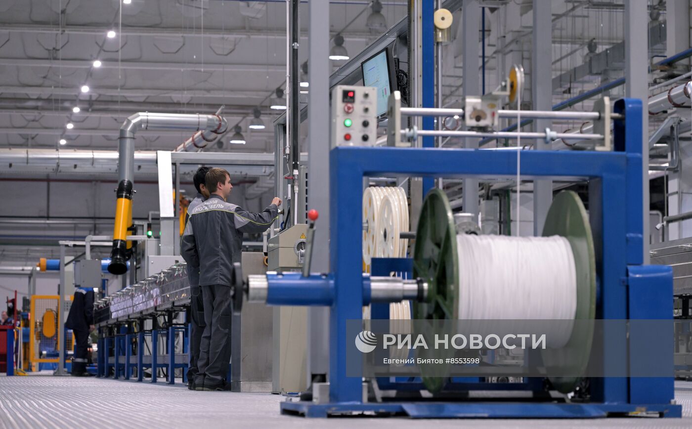 Запуск нового цеха по выпуску импортозамещающих кабелей в Московской области