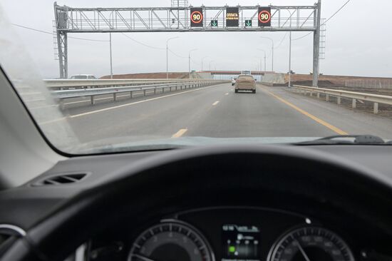 Председатель правительства РФ М. Мишустин принял участие в церемонии открытия участков автодорог Татарстане, Дагестане, Свердловской и Мурманской областях