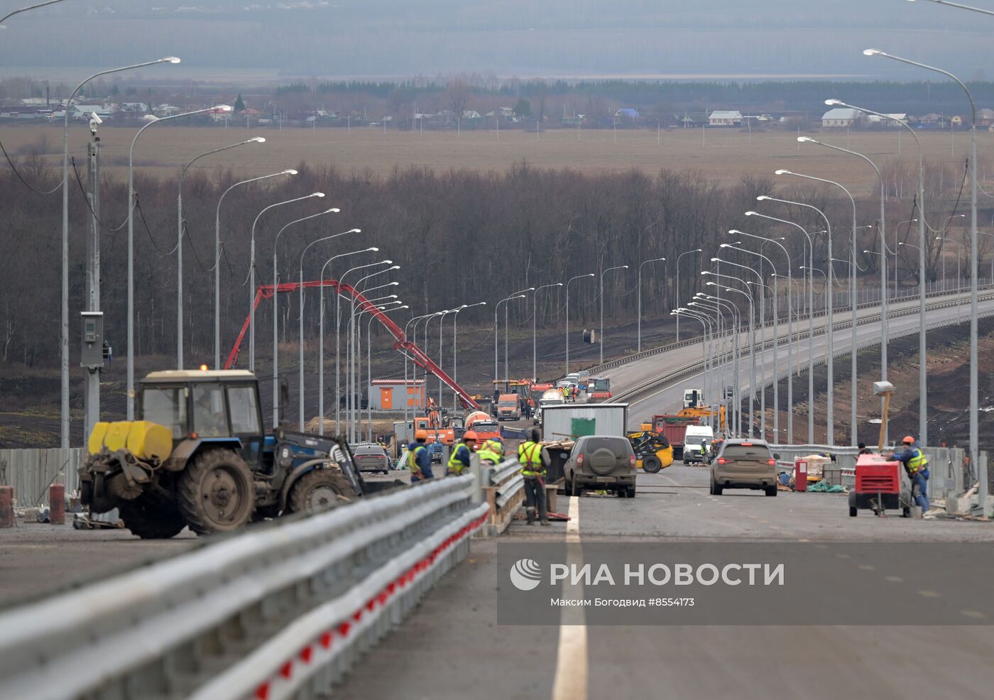 Председатель правительства РФ М. Мишустин принял участие в церемонии открытия участков автодорог Татарстане, Дагестане, Свердловской и Мурманской областях