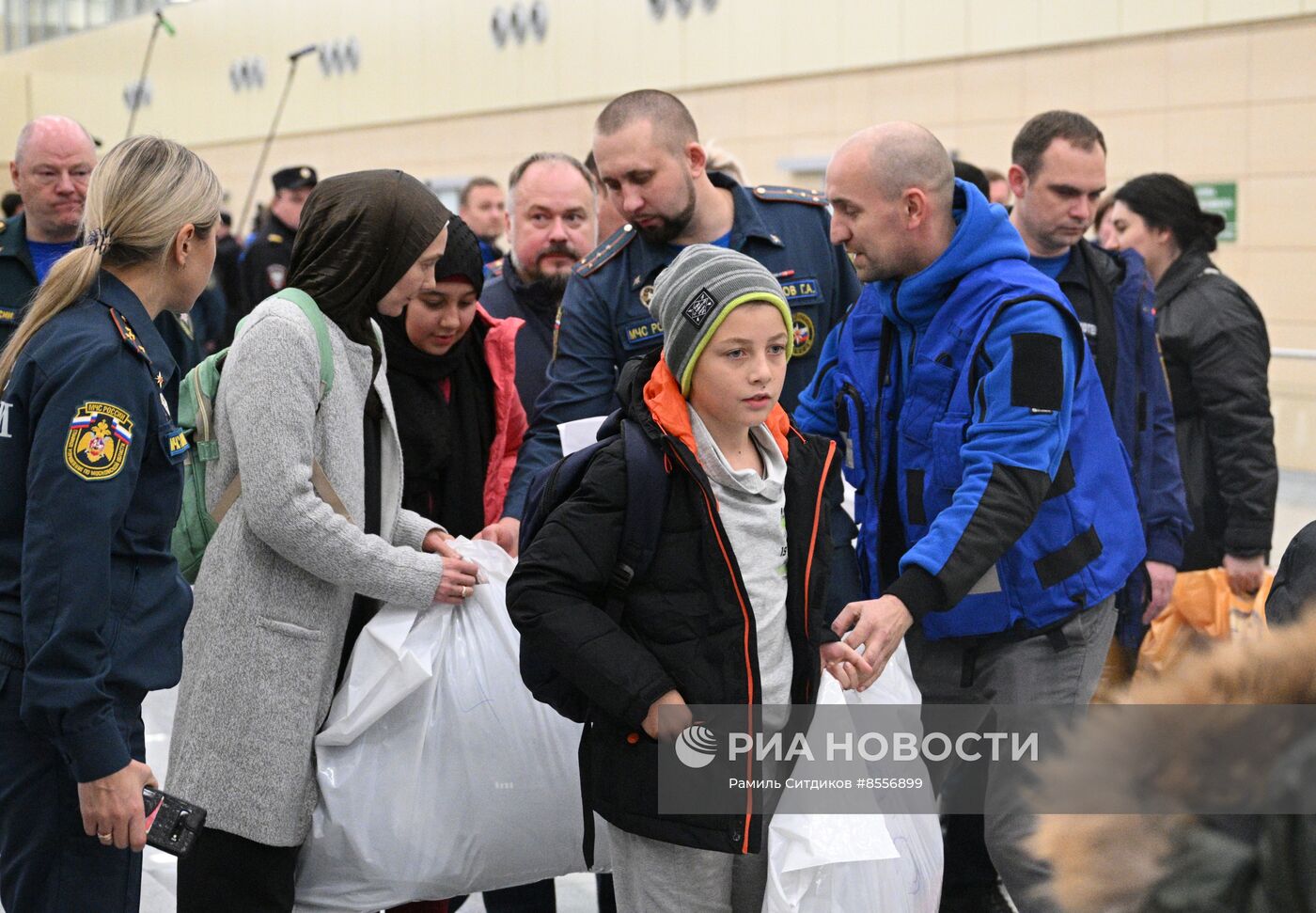 Прилет эвакуированных граждан РФ из сектора Газа в Москву