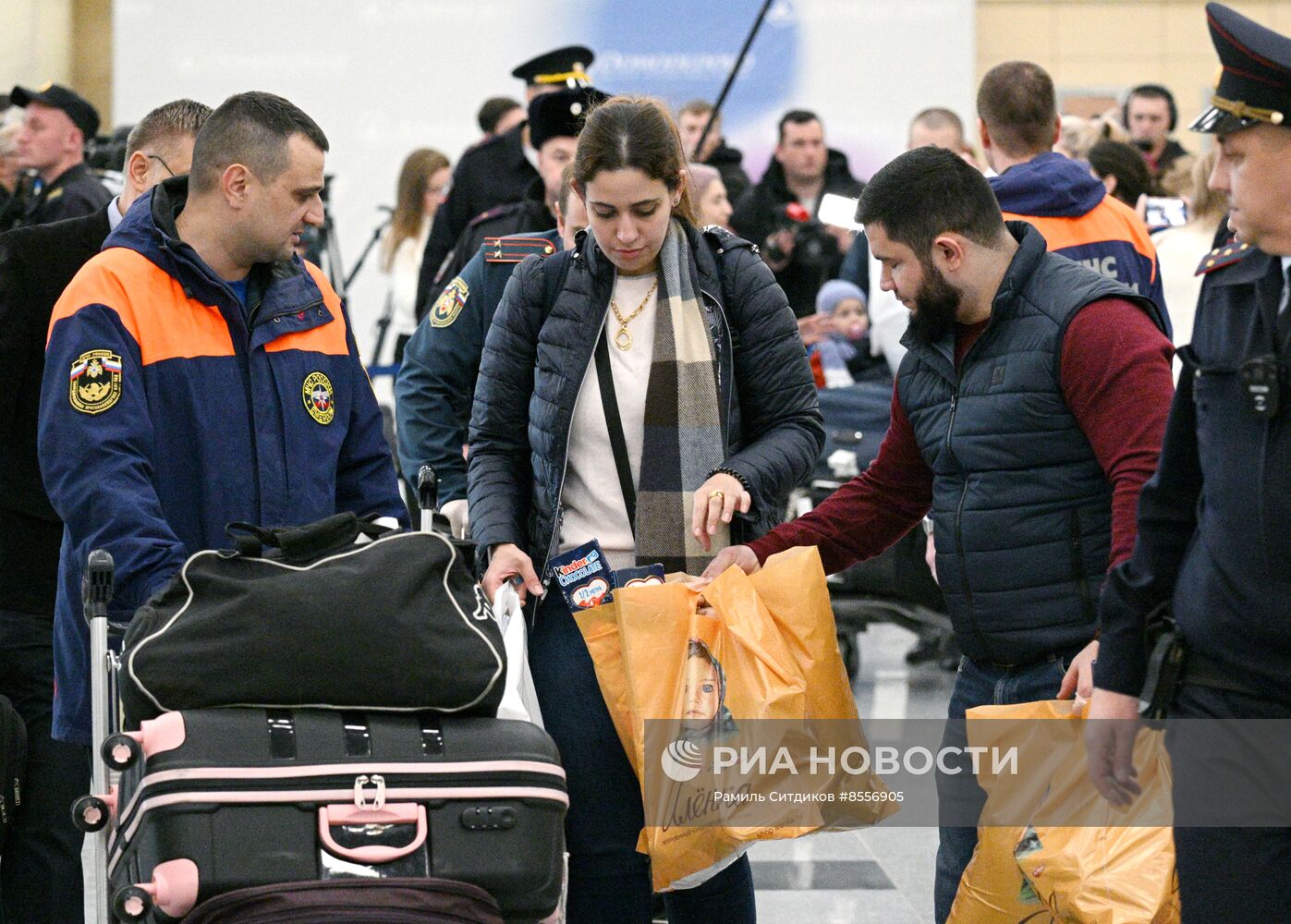 Прилет эвакуированных граждан РФ из сектора Газа в Москву
