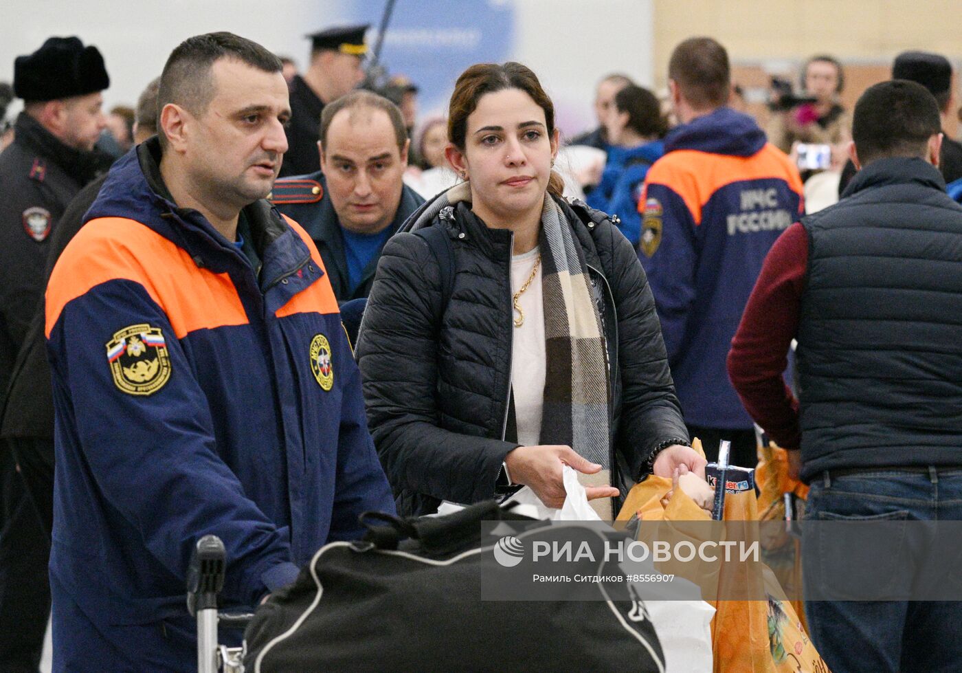 Прилет эвакуированных граждан РФ из сектора Газа в Москву