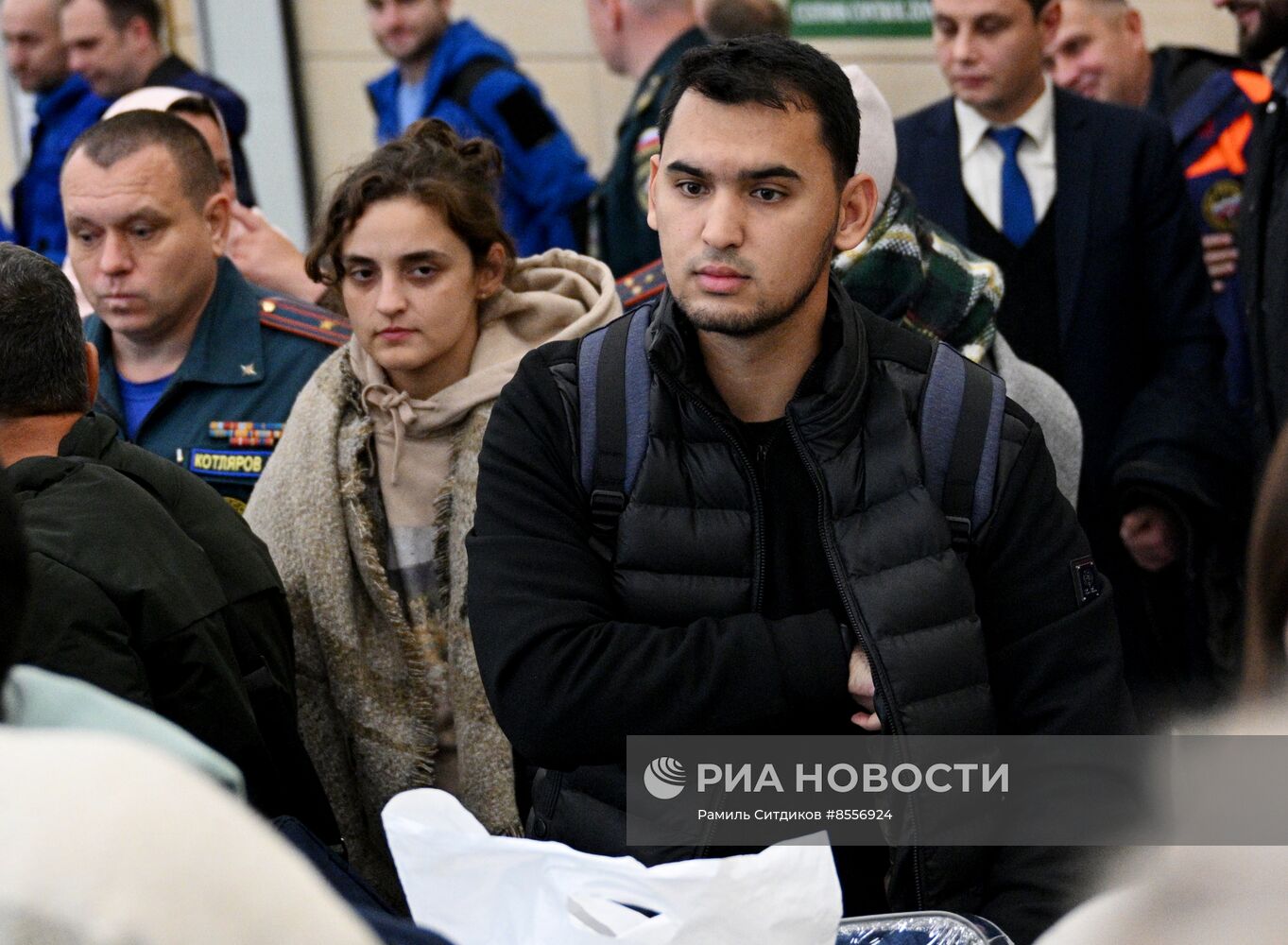 Прилет эвакуированных граждан РФ из сектора Газа в Москву