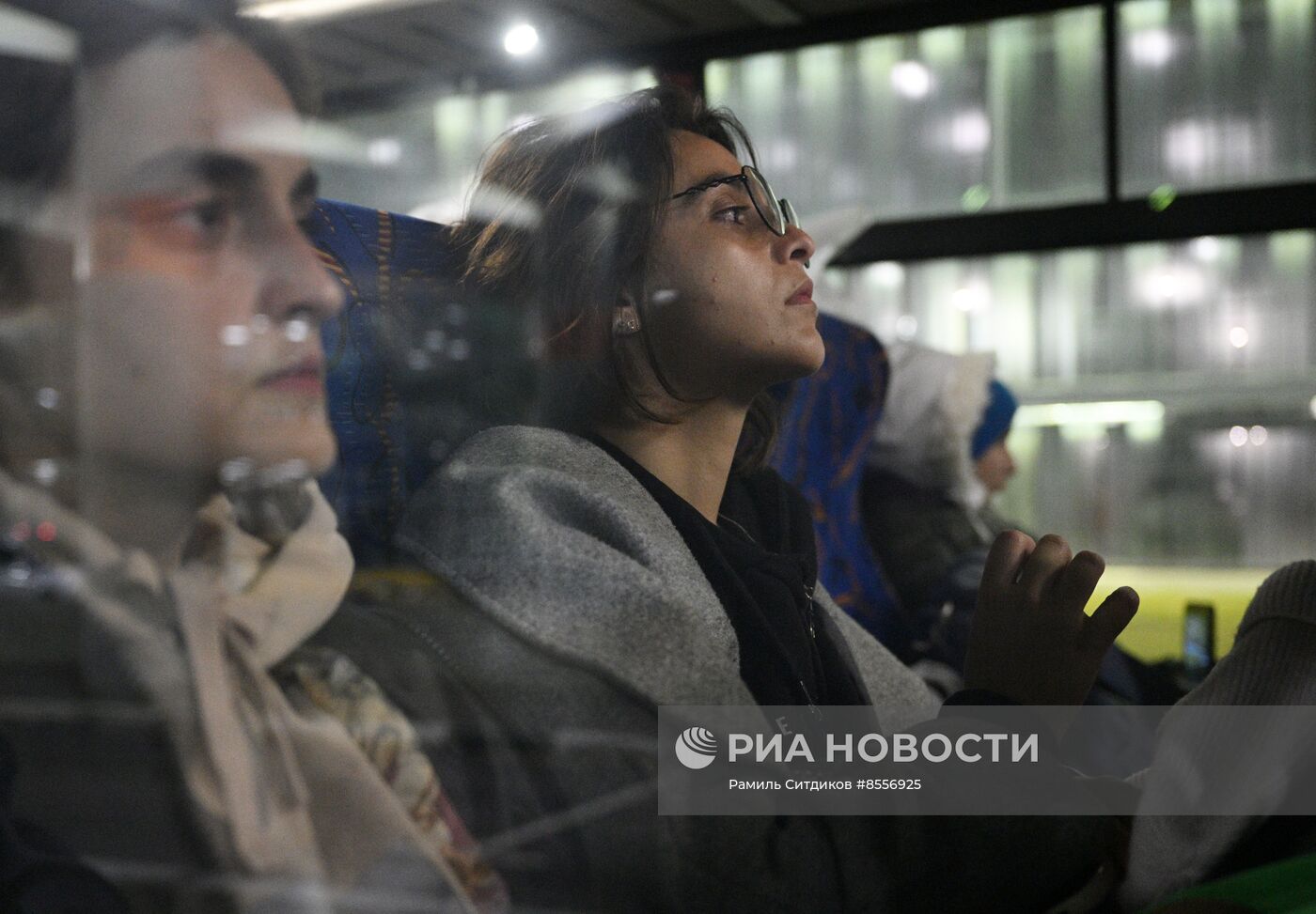 Прилет эвакуированных граждан РФ из сектора Газа в Москву