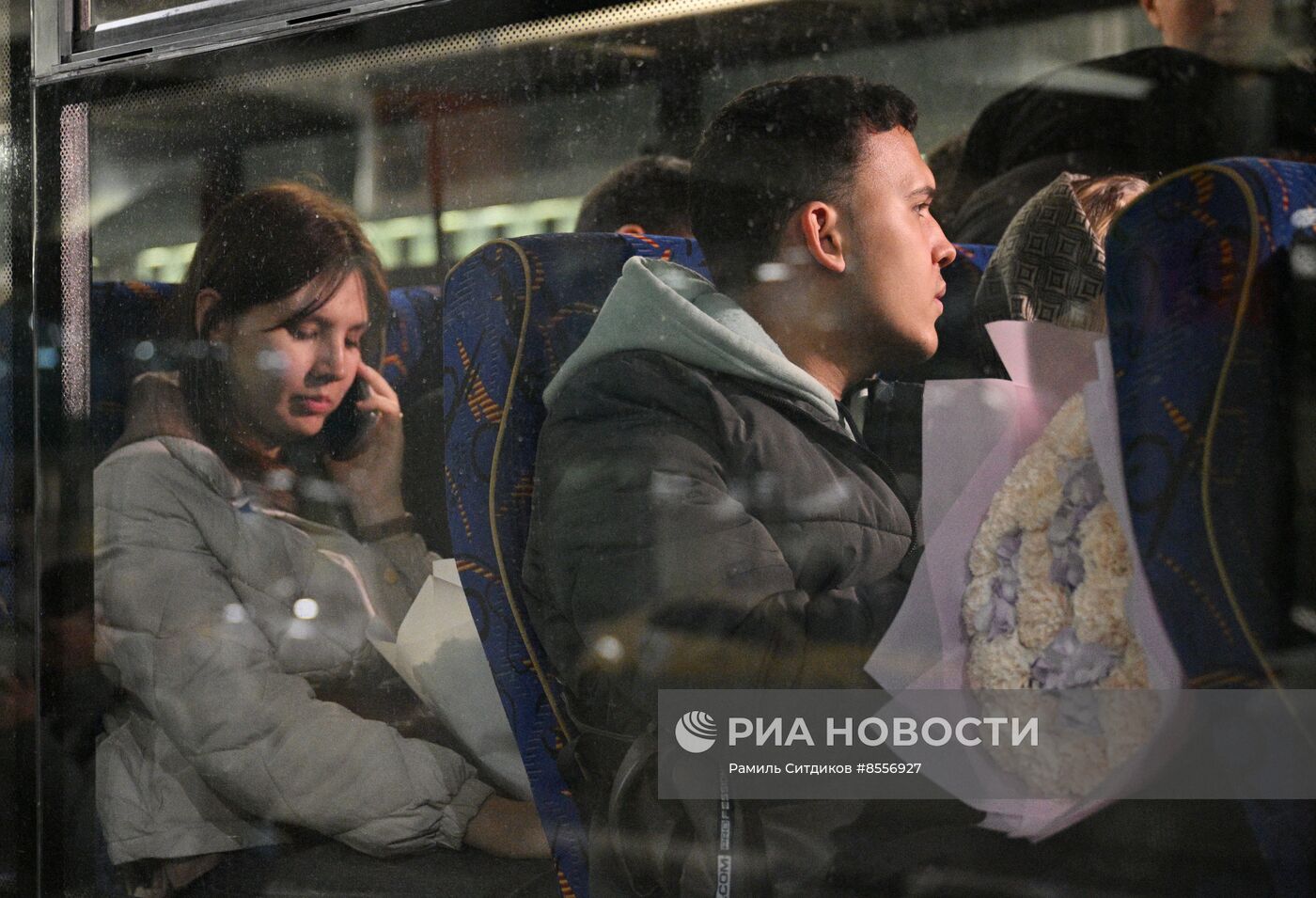 Прилет эвакуированных граждан РФ из сектора Газа в Москву