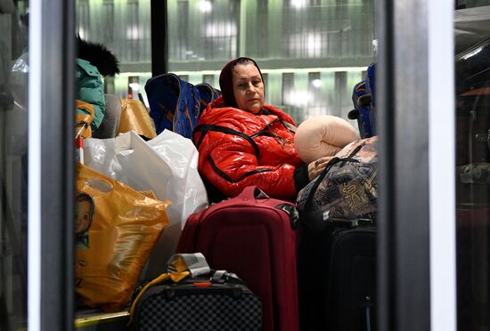 Прилет эвакуированных граждан РФ из сектора Газа в Москву