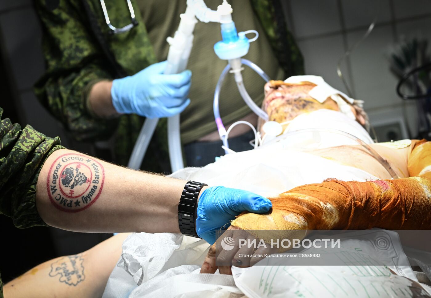 Работа прифронтового госпиталя спецназа "Ахмат" в зоне СВО